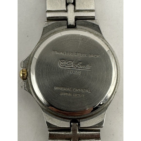 Dufonte 70359 New Battery Ladies Watch 26MM 7.25" Two Tone‎ L90 - Picture 11 of 11